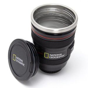 National Geographic lens mug 13.5 oz black
